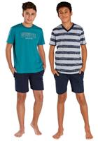 le jogger Pyjama met verschillende shirts (4-delig, Set van 2)