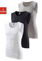 H.I.S Muscle-shirt zonder zijnaden optimale pasvorm (Set van 3)