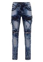 Cipo & Baxx Bequeme Jeans mit Edelstein Taschen in Regular Fit