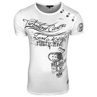 Rusty Neal T-Shirt mit Allover-Print