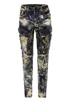 Cipo & Baxx Bequeme Jeans mit Edelstein Taschen in Regular Fit