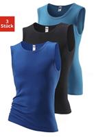 H.I.S Muscle-shirt zonder zijnaden optimale pasvorm (Set van 3)