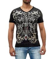 KINGZ T-Shirt mit einem ausgefallenen Design und Akzenten