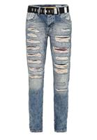 Cipo & Baxx Bequeme Jeans mit Ripped Details in Straight-Fit