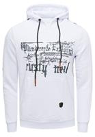 Rusty Neal Sweatshirt met capuchon en print aan de voorkant