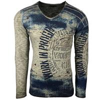 Rusty Neal Langarmshirt im körpernahen Schnitt
