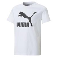 PUMA Classics B T-shirt jongeren voor Heren, Wit, Maat 13-14Y