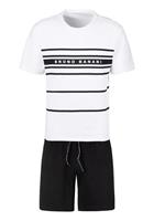 Bruno Banani Pyjama Pyjama met logo-print (2-delig, 1 stuk)