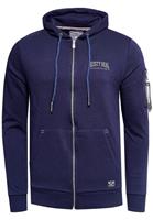 Sweatjacke mit stylischer Ärmeltasche