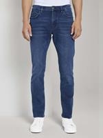 Tom Tailor Josh regular slim jeans, mid stone blue black denim