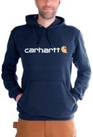 carhartt Signature Logo Hooded New Navy Sweatshirt