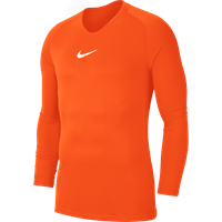 Nike Dri-Fit Park Ondershirt Lange Mouwen Oranje Wit