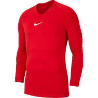Nike Dri-Fit Park Ondershirt Lange Mouwen Rood Wit