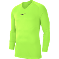 Nike Dri-Fit Park Ondershirt Lange Mouwen Volt Groen Zwart