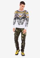 Cipo & Baxx Langarmshirt mit coolem Adler-Print