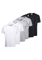 Fruit of the Loom T-shirt Zes stuks in verschillende kleurcombinaties (6-delig, Set van 6)
