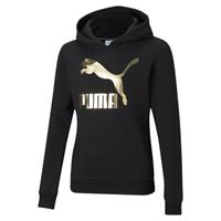 Puma Classics Logo hoodie jongeren, Zwart