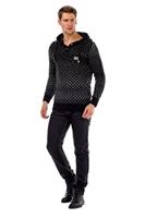 Cipo & Baxx Kapuzensweatshirt mit coolem Muster