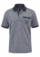 Man's World Poloshirt Korte mouwen, regular fit, gemêleerde structuur, ronde hals