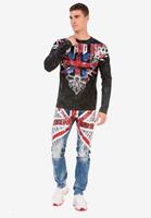 Cipo & Baxx Langarmshirt mit coolem Aufdruck