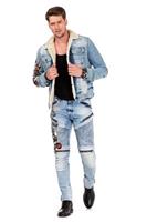 Cipo & Baxx Röhrenjeans mit Streetstyle Aufnäher n Straight Fit