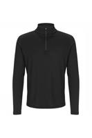 Supernatural M Base 1/4 Zip 175 Zwart/Donkergrijs