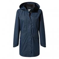 Craghoppers Outdoorjas Aird dames polyester donkerblauw mt 34