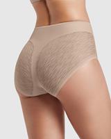 High-Waisted Sheer Lace Slip Leonisa | Soft Nude