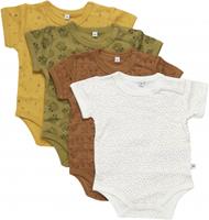 pippi Korte Mouw Bodysuit 4 Pack Tinsel