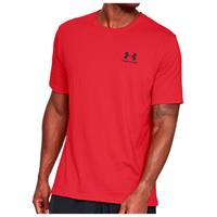Under Armour - Sportstyle Left Chest S/S - Sportshirt, rood
