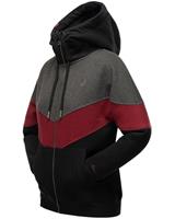 Navahoo Kapuzensweatjacke »Honigperle« Sportliche Damen Sweatjacke im Coloblocking-Stil