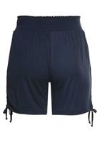 Sheego Shorts mit breitem Smokbund und Raffung seitlich