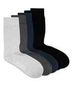 Jack & Jones jacbasic bamboo sock 5 pack noos 12198027 navy r dark grey melange