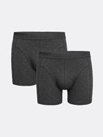 Zaccini boxershorts - Grijs - Melange - 2-pak | Italian-Style.nl, 