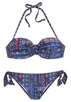 s.Oliver RED LABEL Beachwear Beugelbikini in bandeaumodel met aangerimpeld midden