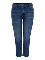 ONLY CARMAKOMA cropped high waist mom jeans CARENEDA dark denim