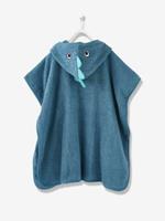 VERTBAUDET Badponcho voor kinderen Dino groenblauw