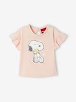 Snoopy Peanuts baby T-shirt voor meisjes roze detail