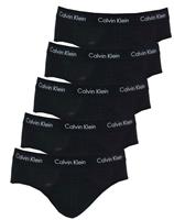 Calvin Klein 5-Pack Heren slips - Hip Brief - Zwarte heren onderbroeken katoen