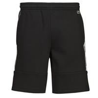 Lacoste Herren Shorts aus Baumwoll-Fleece mit Streifen - Schwarz 