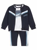 Dirkje 3tlg Set Jacke + Hose Shirt FrÃ¼hling, Sommer, weiÃŸ hellblau navy