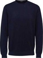 Selected Homme Trui Crew Neck Donkerblauw