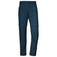 Women's Pants Ascona Zip Off - Trekkingbroek, blauw/zwart