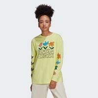 Adidas Always Original Graphic Longsleeve - Pulse Yellow - Dames