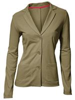 Jersey blazer in olijf van Linea Tesini