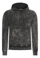 Rusty Neal Gewassen hoodie met een used look