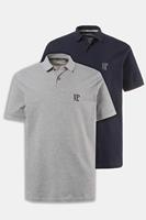 JP1880 Poloshirt »bis 7XL Poloshirts 2er-Pack Piqué Seitenschlitze« (2-tlg)