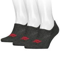 Levis 3 stuks Footie High Rise Batwing Logo Socks 