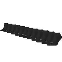 Puma Sneakersokken Plain 12-pack Zwart-35/38