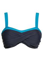 Sheego Bandeau-Bikini-Top, in Wickeloptik, mit wattierten Soft-Cups